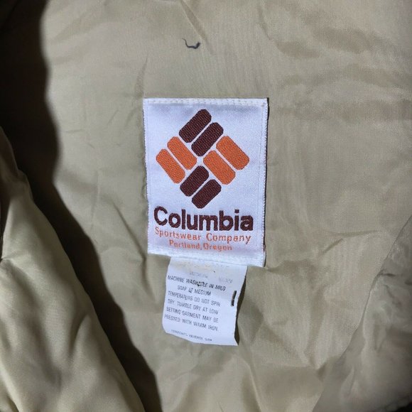 Vintage Columbia Ranger Parka Puffer Jacket Coat Mens Size Medium Full Zip Brown - Picture 5 of 12